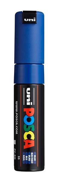 ROTU POSCA PC8K AZUL - CAJA 6 PC-8K33