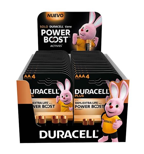 EXP. PILAS DURACELL 20 BLISTERS AA + 20 BLISTERS AAA (40BLI