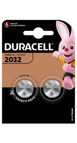 PILA BOTON CR2032 DURACELL 2U BLISTER-CAJA 10U CR 2032