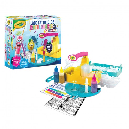 JUEGO LABORATORIO ROTULADORES OLOROSOS NEON CRAYOLA - TV