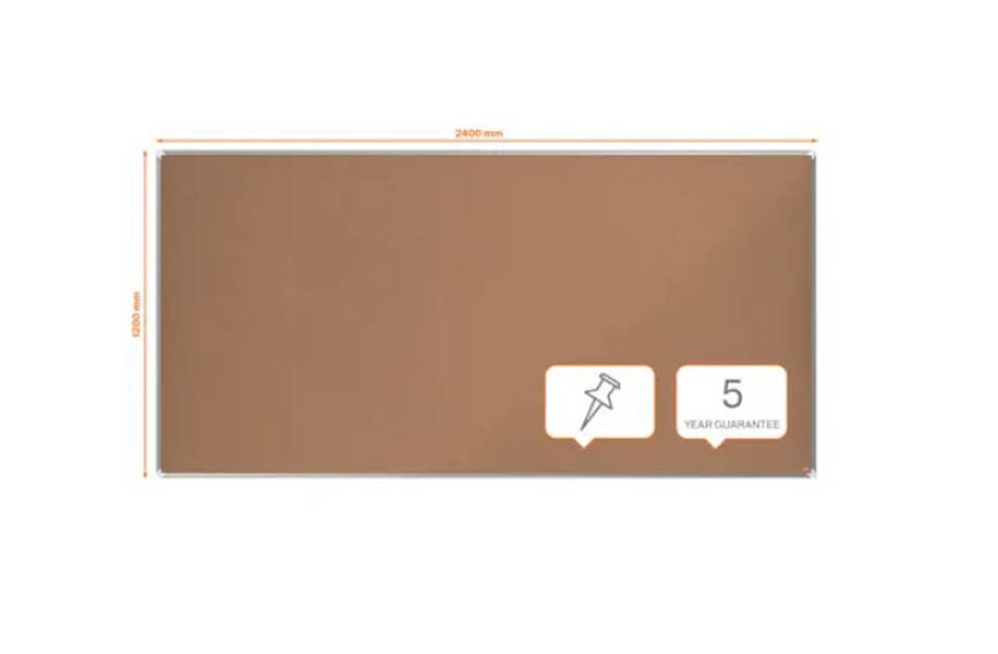 TABLERO CORCHO 240X120CM NOBO PREMIUM PLUS