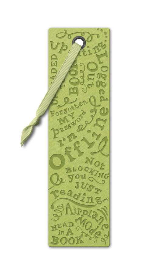 MARCAPAGINAS SSHHHH OFFLINE VERDE PISTACHO