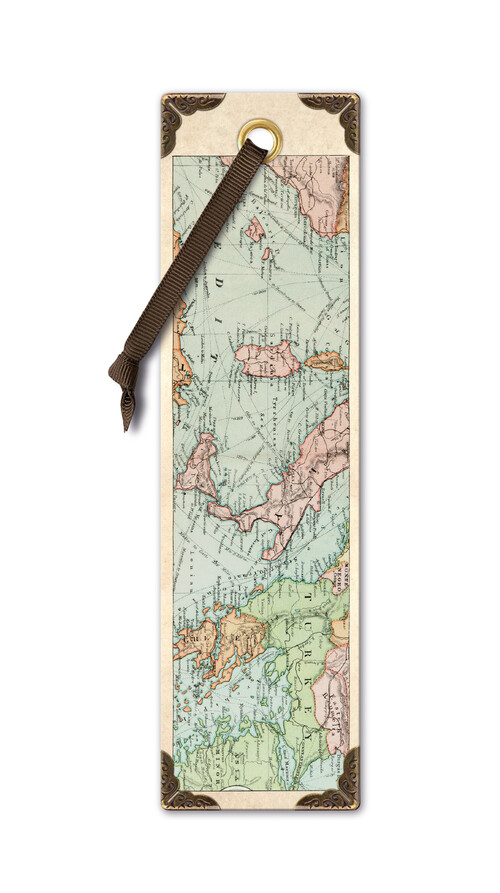 MARCAPAGINAS VINTAGE MAPA