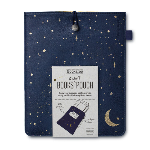 FUNDA PARA LIBROS Y ACCESORIOS LUNA Y ESTRELLAS