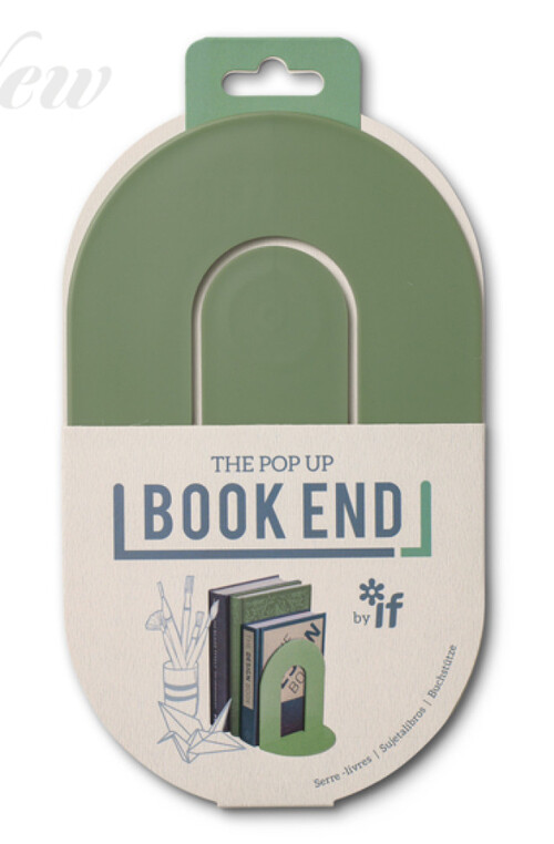SUJETALIBROS POP UP VERDE HELECHO