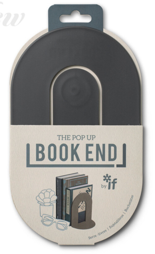 SUJETALIBROS POP UP GRIS CARBON