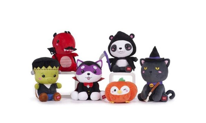 PELUCHE 24 CM 6 MODELOS SURTIDOS KAWAII HALLOWEEN