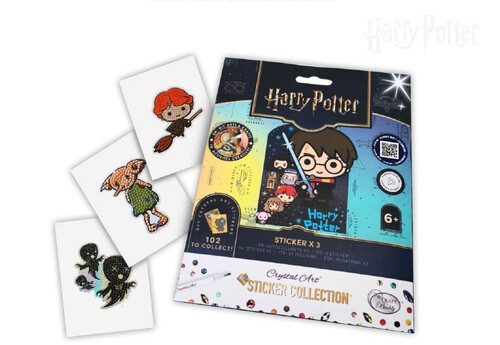 PAQUETE 3 PEGATINAS CRISTAL HARRY POTTER
