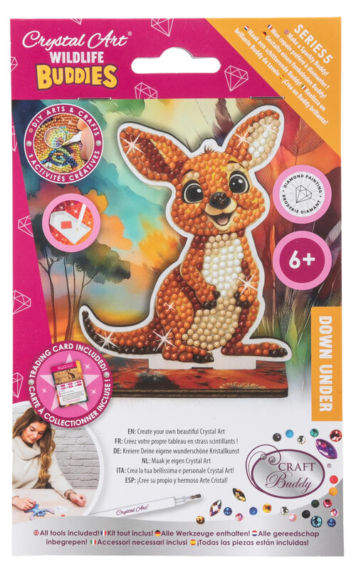 KIT CREATIVO CANGURO CRYSTAL ART WILDLIFE BUDDIES