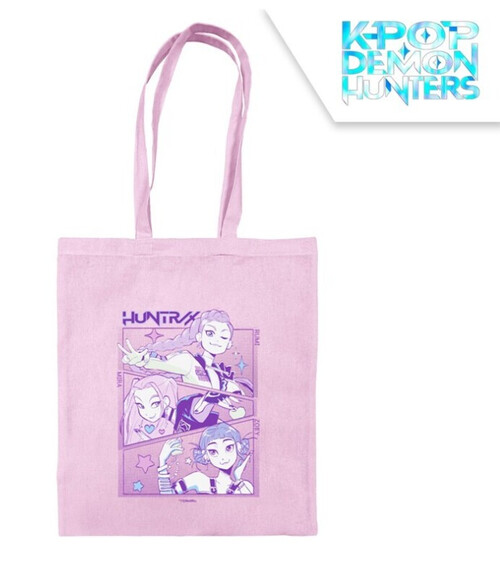 TOTE BAG ALGODON ROSA K-POP DEMON HUNTERS