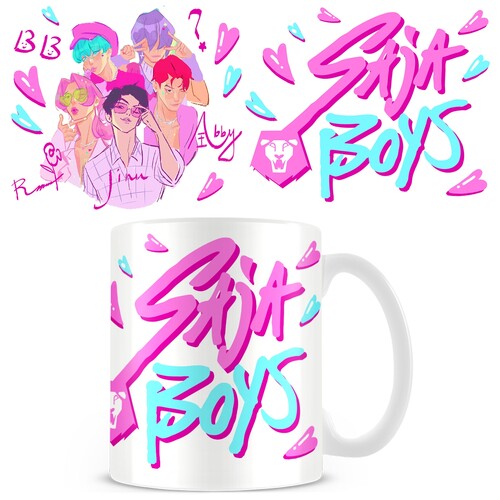 TAZA 325ML CERAMICA SAJA BOYS K-POP DEMON HUNTERS