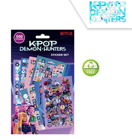LIBRETA 500 PEGATINAS K-POP DEMON HUNTERS
