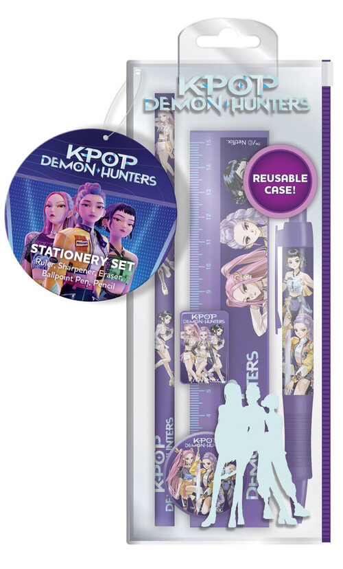 SET DE PAPELERIA 5 PIEZAS K-POP DEMON HUNTERS