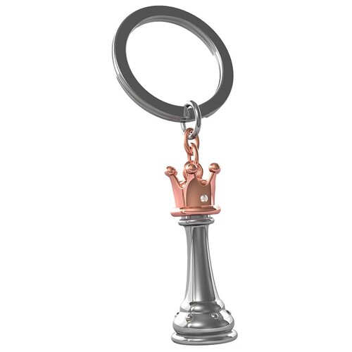 LLAVERO METALICO BOTELLA DE VINO Y COPA METALMORPHOSE