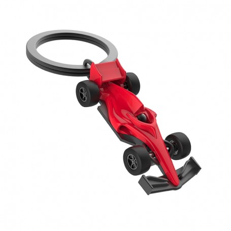 LLAVERO METALICO COCHE DE FORMULA 1 ROJO METALMORPHOSE
