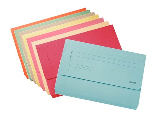 SUBCARPETA FOLIO POCKET 275GR AMARILLO-PACK 25U