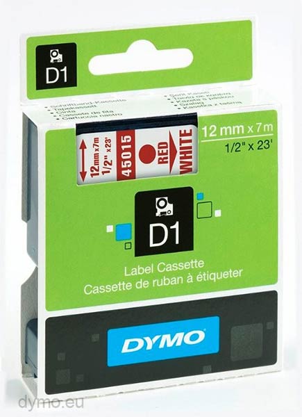 CINTA DYMO MARCAR ROPA 12X2 NEGRO/BLANCO