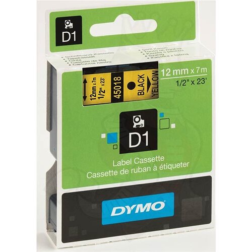CINTA DYMO MARCAR ROPA 12X2 NEGRO/BLANCO