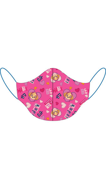 MASCARILLA LAVABLE INFANTIL ROSA PATRULLA CANINA