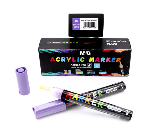 ROTU PINTURA ACRILICA LILA 18 S800 - CAJA 6