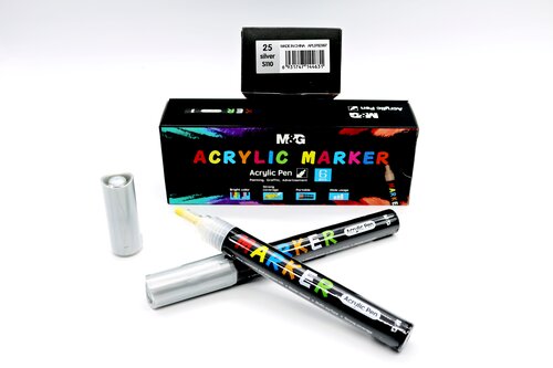 ROTU PINTURA ACRILICA PLATA 25 S110 - CAJA 6