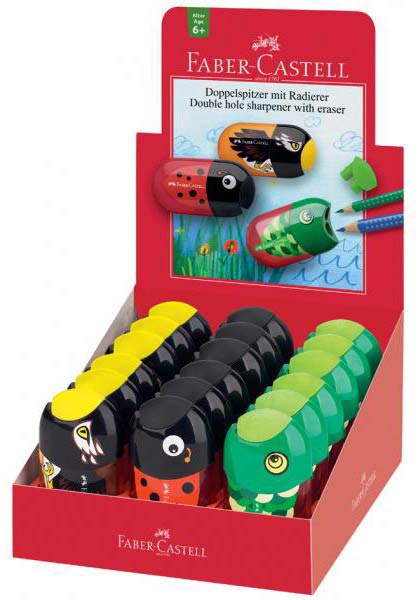 AFILALAPIZ 2 AGUJEROS FORMA ANIMAL C/GOMA-18U EXP. C/DEPOSI