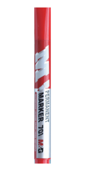 ROTU PERMANENTE ROJO M701 M&G-CAJA 10