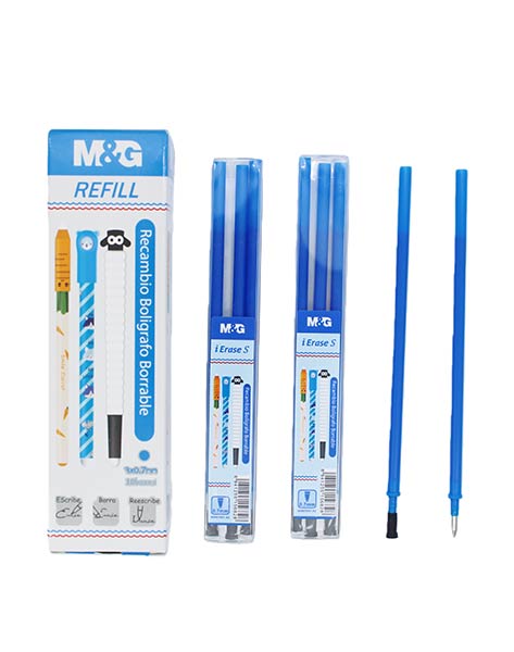 RECAMBIO BOLI GEL BORRABLE 07MM AZUL 3U PACK