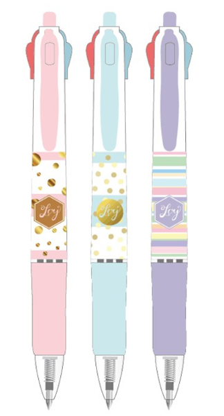 BOLI 4 COLORES 4 EN 1 CANDY 07MM - EXPOSITOR 36U