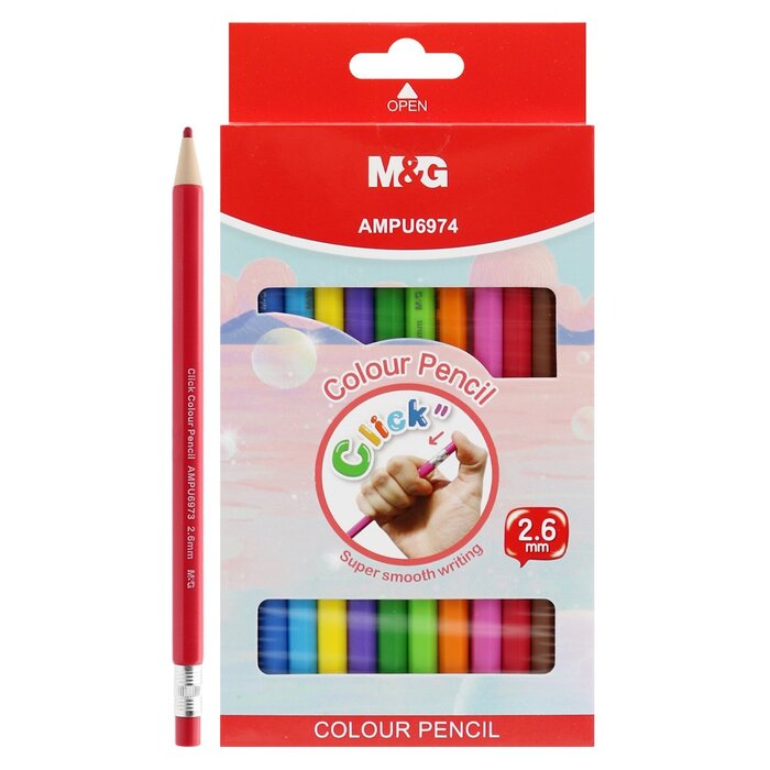 PORTAMINAS RETRACTIL SURTIDO 12U CAJA CLICK COLOUR PENCIL