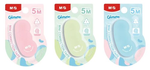 CORRECTOR CINTA 5MMX5M GLISIMO PASTEL - EXP. 12U