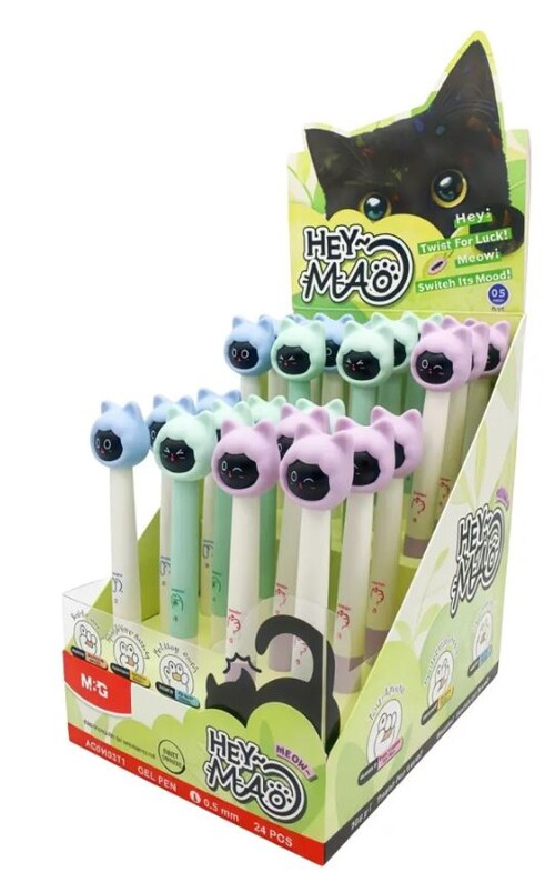BOLI SEMIGEL 05MM AZUL GATO MAO - EXP. 24U