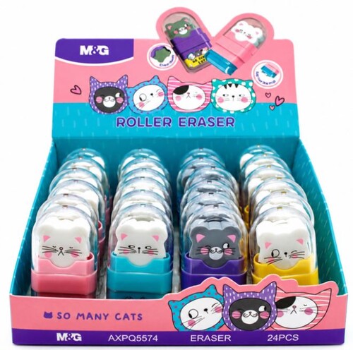 GOMA MULTIUSOS ROLLER SO MANY CATS - EXP. 24U
