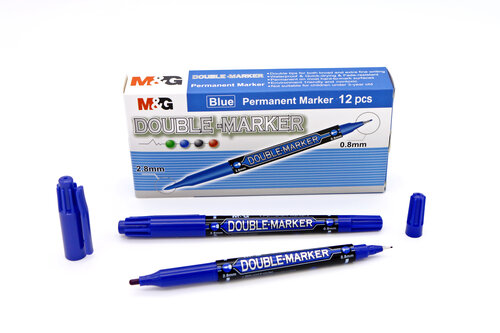 ROTU PERMANENTE DOBLE PUNTA AZUL - CAJA 12