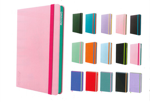 CUADERNO NOTAS A5 96H TAPA DURA HN COLORES SURT. - EXP. 12U