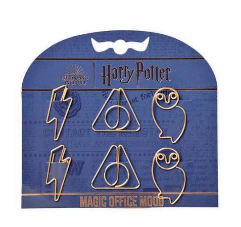 CLIPS CON FORMAS HARRY POTTER 6U BLISTER
