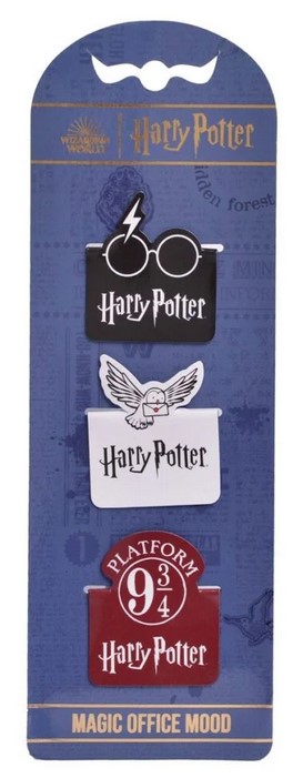 MARCAPAGINAS IMAN HARRY POTTER 3 MODELOS SURTIDOS