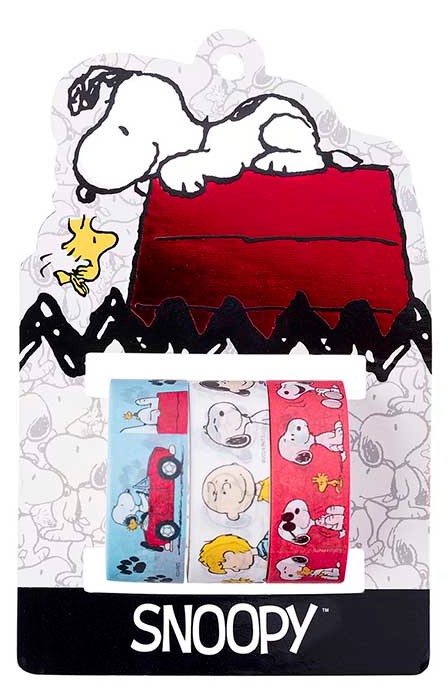 CINTA ADHESIVA DECORATIVA 1,5CMX3M SNOOPY 3U BLISTER