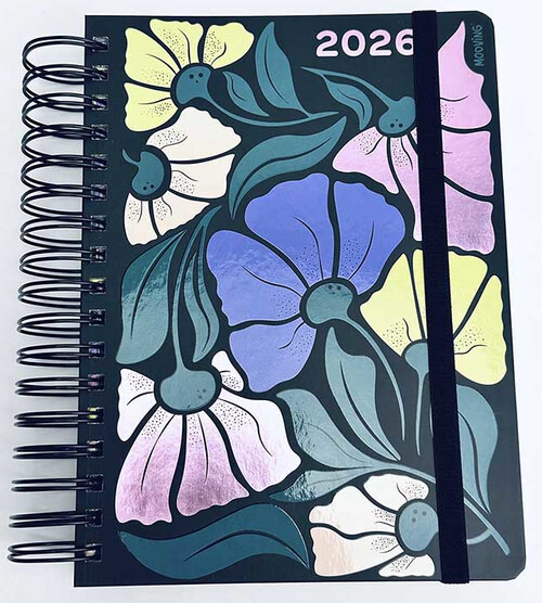 AGENDA A�O 2026 ESPIRAL 16,5X22CM DP GARDEN