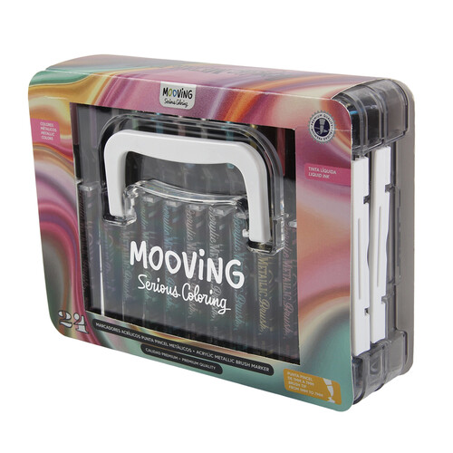 MALETIN 24 ROTU ACRILICO METALICOS PUNTA PINCEL