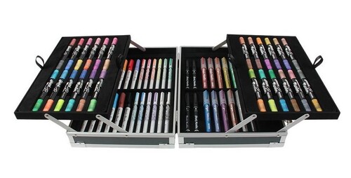 MALETIN METALICO 64 ROTU SURTIDOS MARKERS