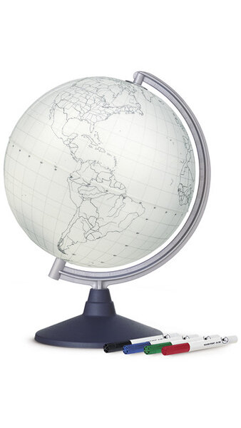 ESFERA 30 CM BLANK INCLUYE 4 ROTUS DE PIZARRA