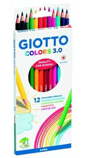 LAPICES 12 COLORES GIOTTO COLORS 3.0-CAJA 20