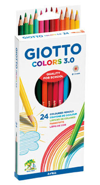 CERAS 10 COLORES GIOTTO BEBE LARGE CRAYONS + AFILALAPIZ