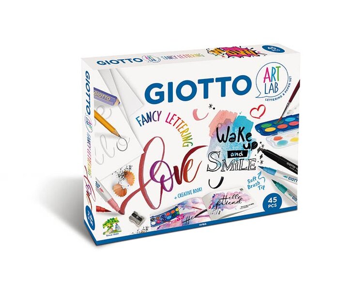 SET GIOTTO ART LAB FANCY LETTERING 45 PIEZAS CAJA