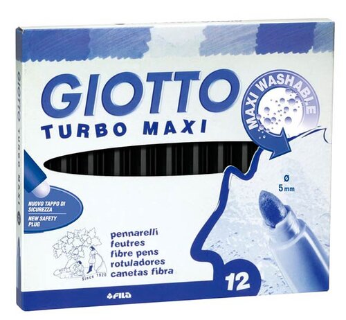 ROTU GIOTTO TURBO MAXI NEGRO-CAJA 12U