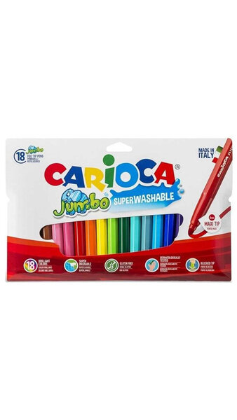 ROTU 18 COLORES JUMBO CARIOCA-B/CARTON