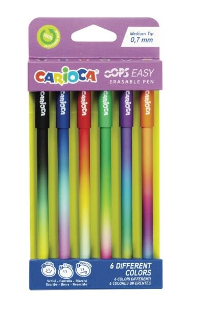 BLISTER 6 BOLI BORRABLE 07MM COLORES SURTIDOS OOPS EASY