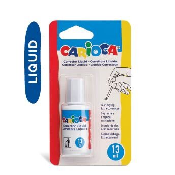 CORRECTOR 2 EN 1 PINCEL Y BOLI 10ML -12U CAJA