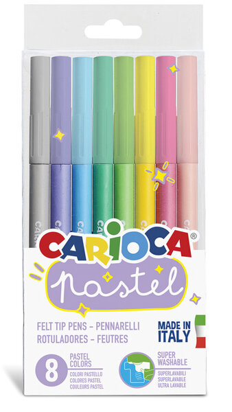 ROTU 8 COLORES PASTEL SURTIDOS CARIOCA LAVABLES